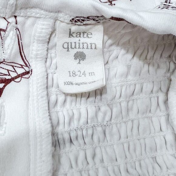 Kate Quinn Smocked Mayflower Ship Thanksgiving Flutter Sleeve Jumpsuit 18-24M - Picture 6 of 6